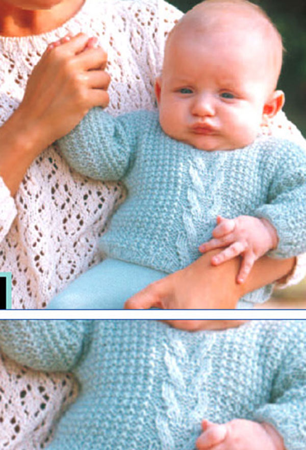 blusa de trico para bebe