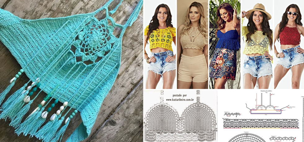 blusas de croche com graficos passo a passo gratis