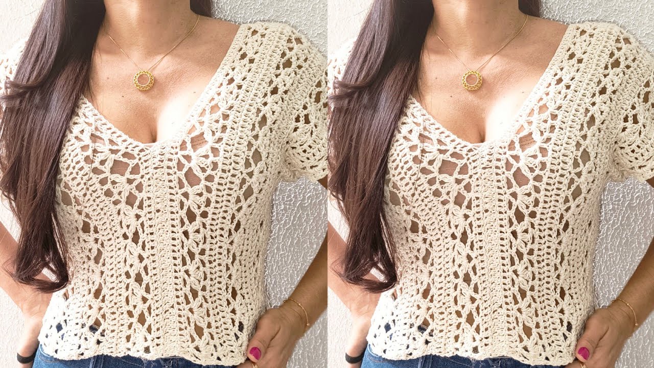 blusas feitas de croche