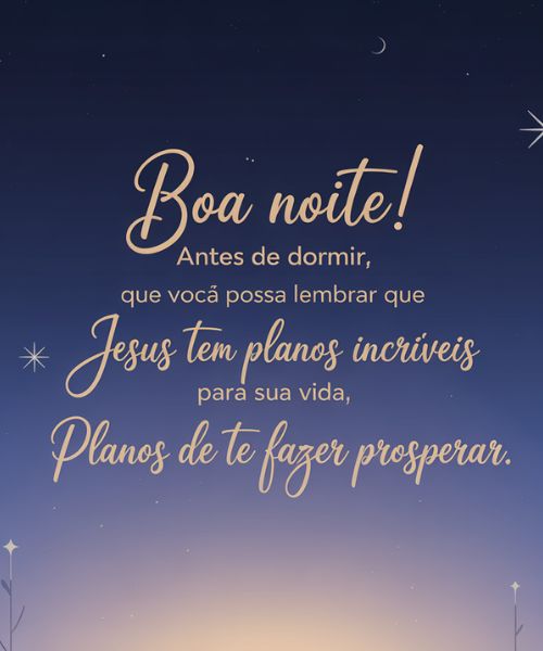 mensagens de boa noite com jesus