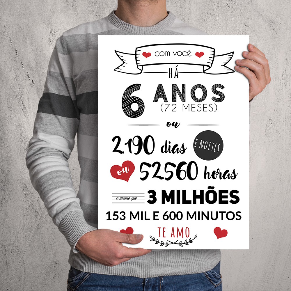 Comemoração 6 anos de casados