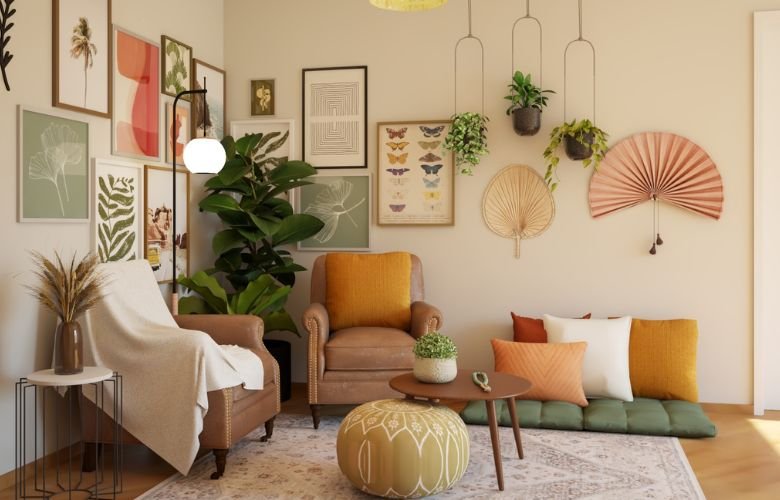 boho chic decoração