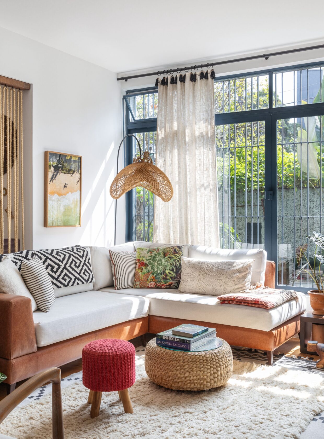 como usar macramê na decoração boho chic