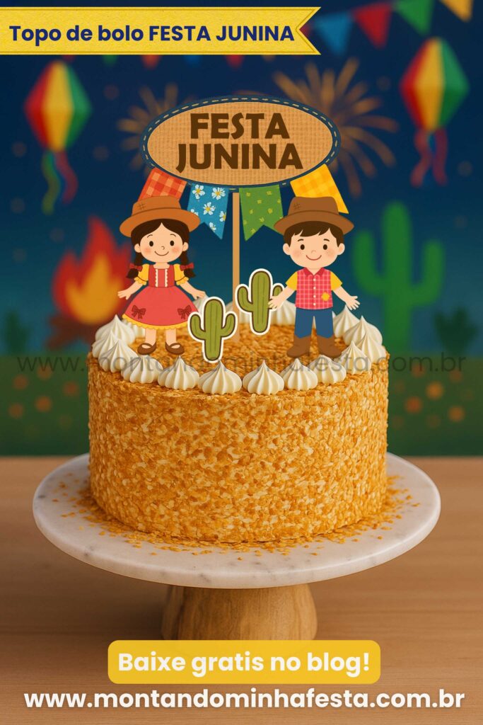 bolo junino xadrez