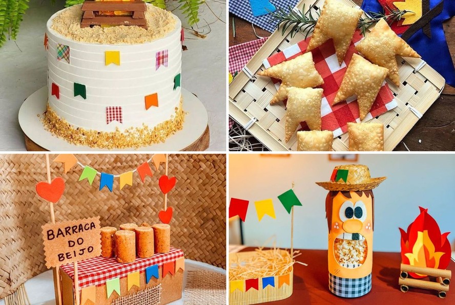 ideias de decoração para bolo de festa junina