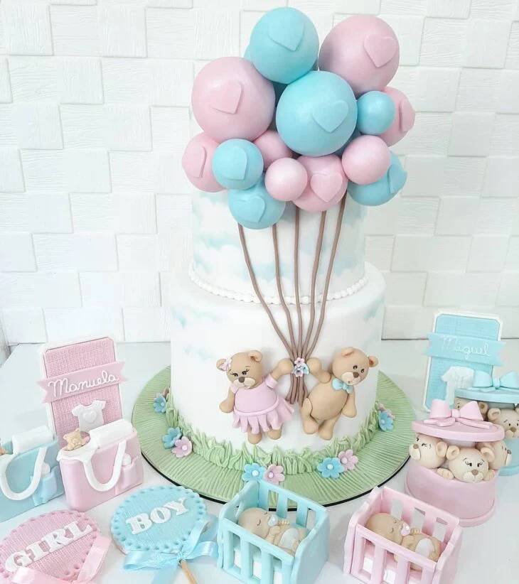 Como Fazer um Bolo de Fraldas em Formato de Barriga