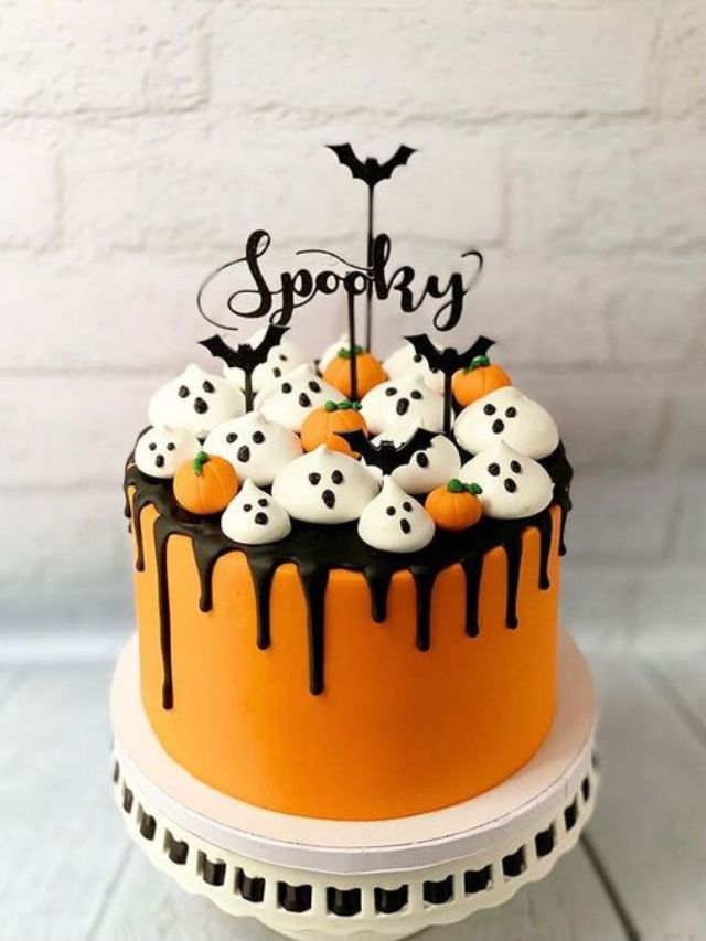 chantininho vs ganache decoração bolo halloween