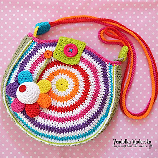 bolsa croche colorida