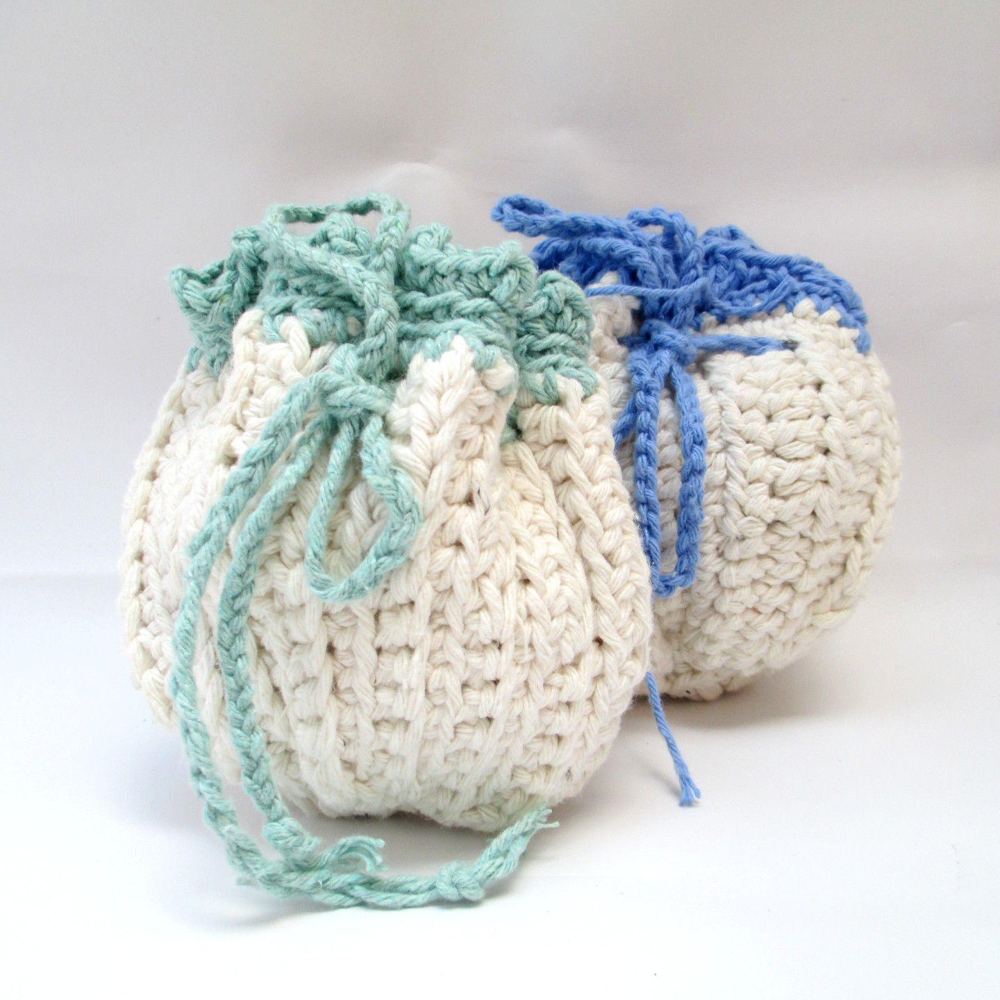 bolsa de crochê de barbante