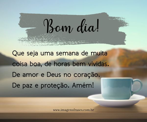 frases de bom início de semana