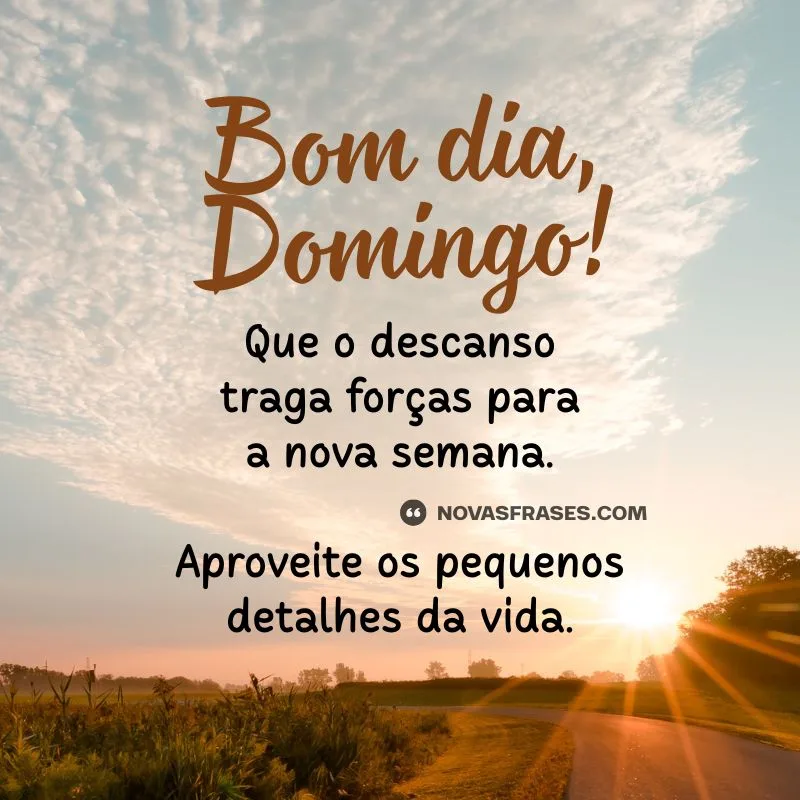 bom dia de domingo com Deus