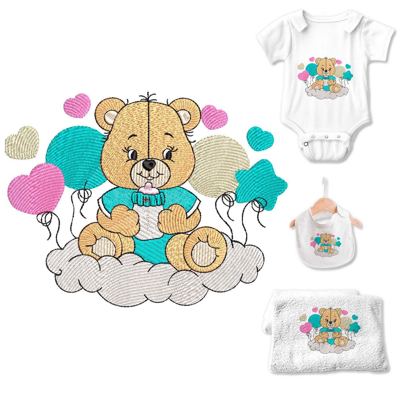 Inspirações de Temas e Desenhos para Bordados em Enxovais de Bebê