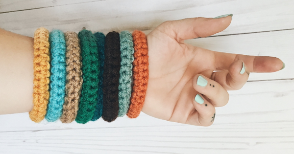 bracelete de croche passo a passo