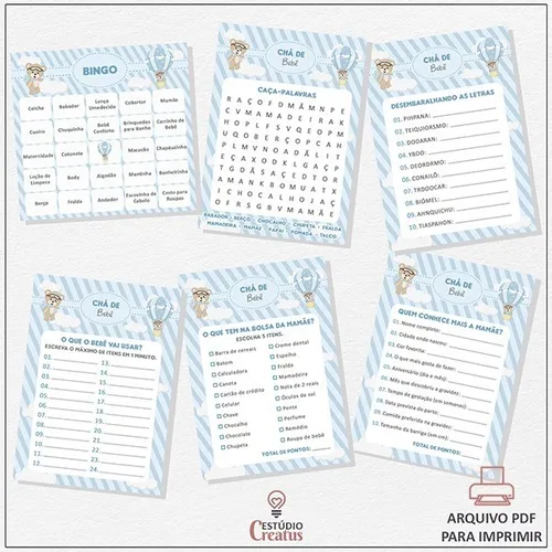 Como Organizar um Chá de Bebê Inesquecível com Brincadeiras Imprimíveis