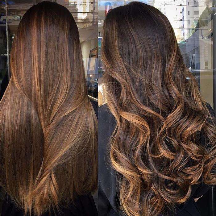 cabelo longo com franja