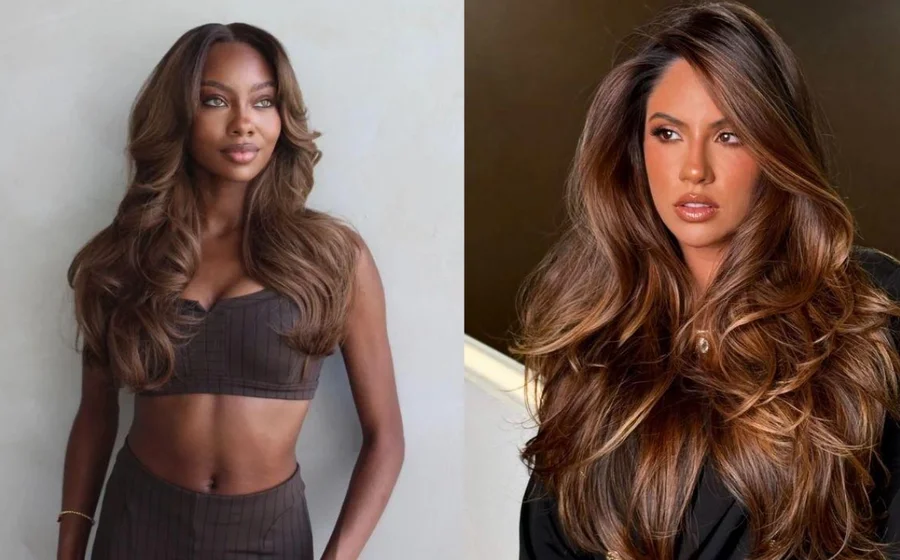 melhores tons de cabelo cor de avelã para pele clara