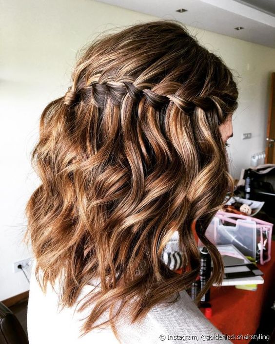 trança para evento cabelo curto