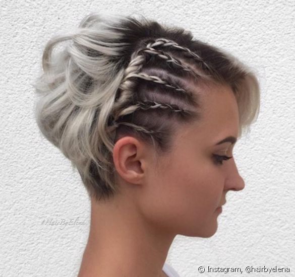 como fazer trança em cabelo curto