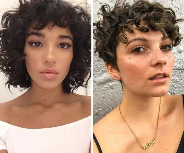 chanel para rosto redondo e cabelo ondulado