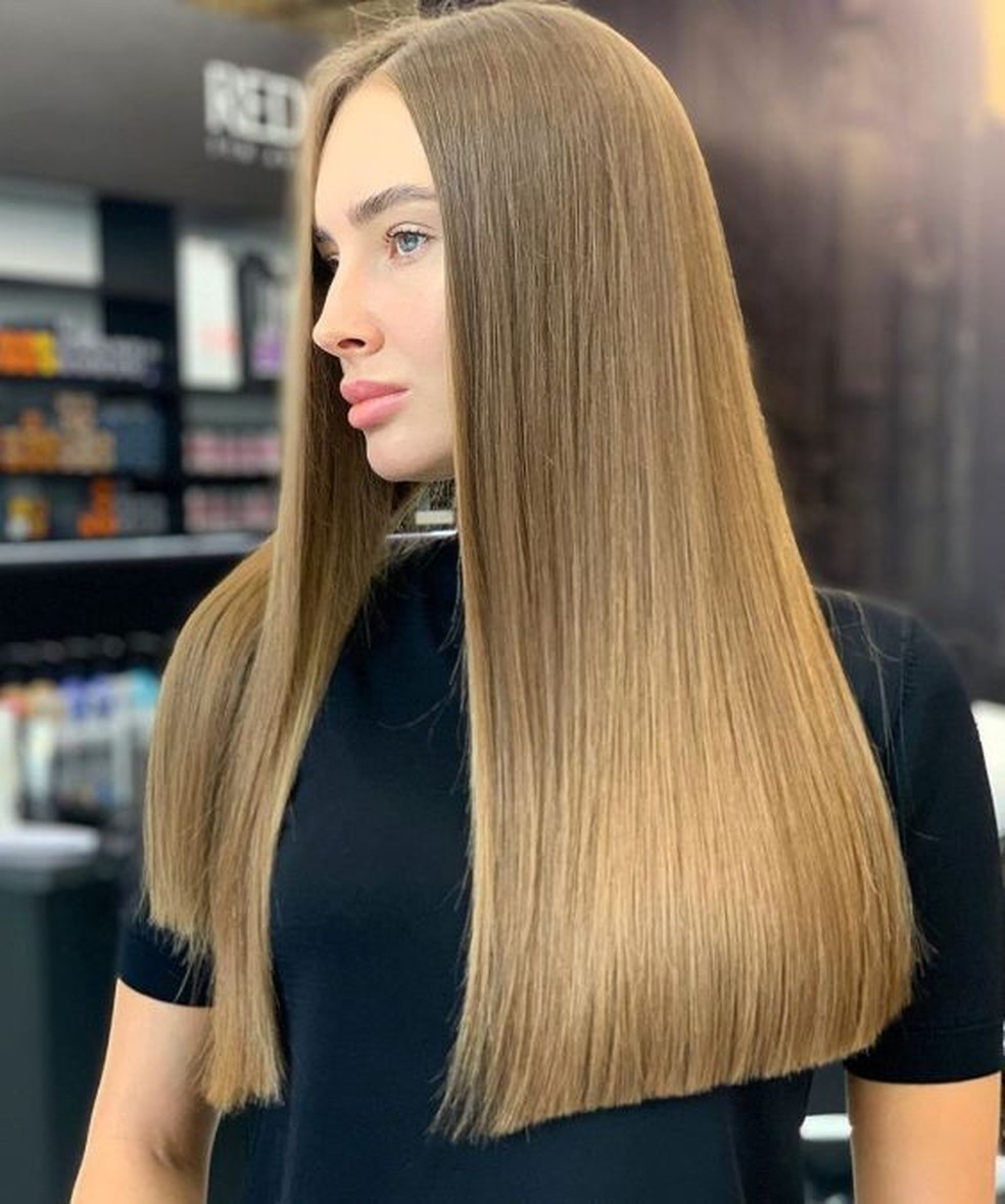 manutenção cabelo longo liso