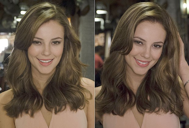 corte de cabelo médio com franja que afina o rosto