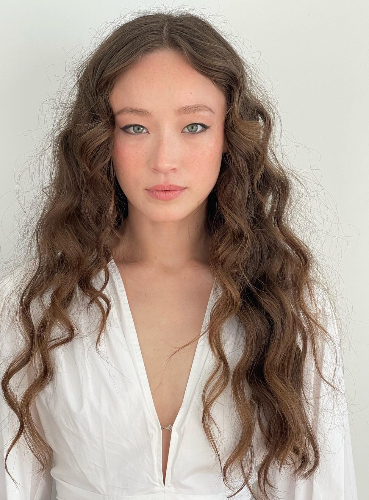 cabelo ondulado fino
