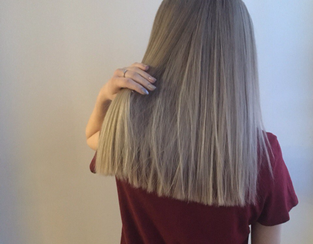 Corte reto com franja