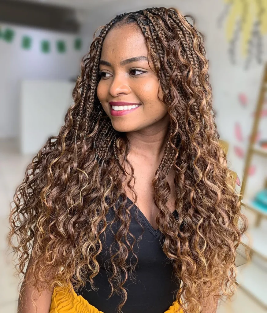 tranças para cabelo cacheado