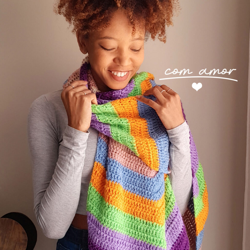 cachecol trico croche