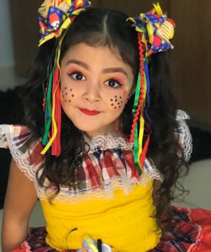 maquiagem caipira infantil fácil