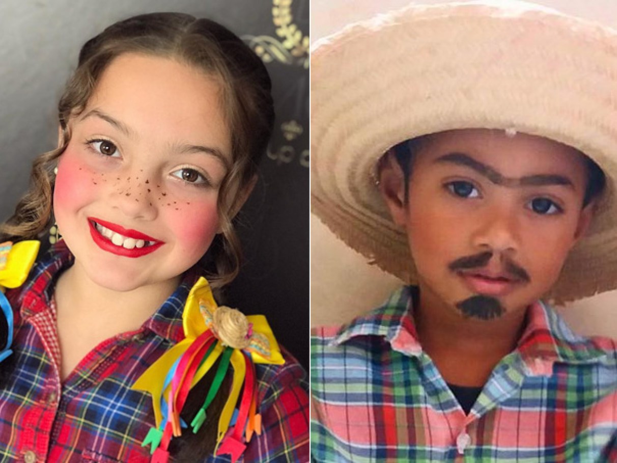 maquiagem festa junina menino simples