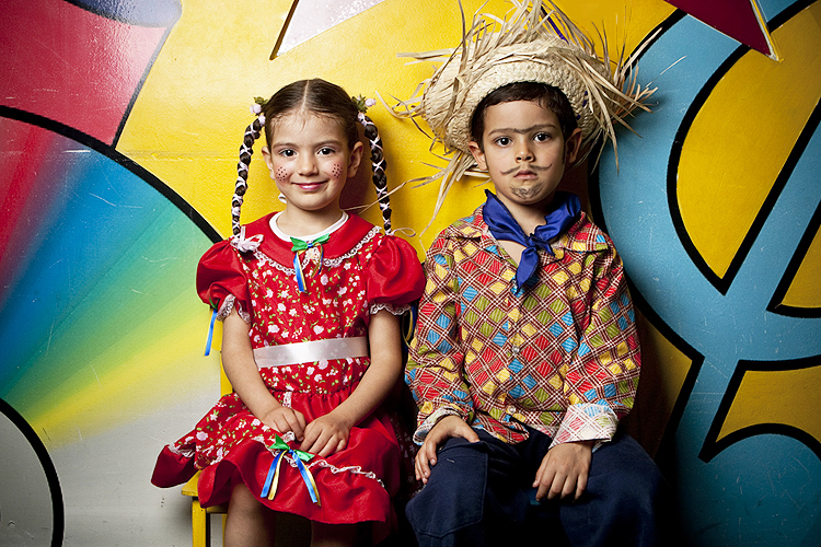 maquiagem festa junina menina com sardas