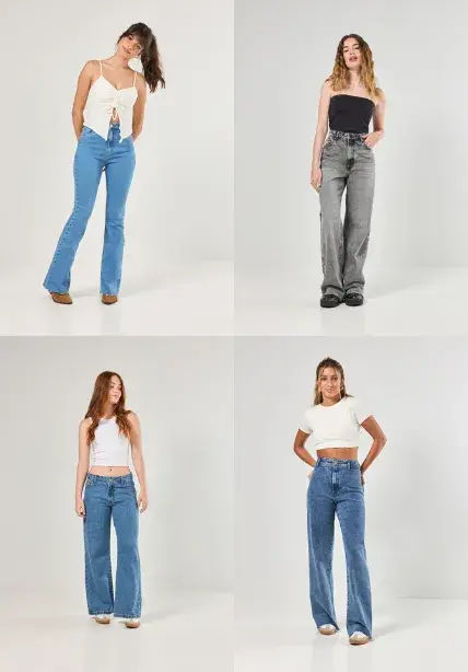 onde encontrar calça jeans pantalona barata e de qualidade