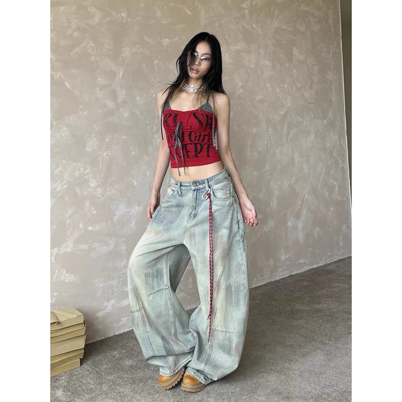 Calça Y2K com cinto