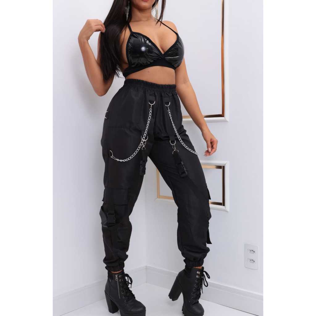 Calça Y2K baggy