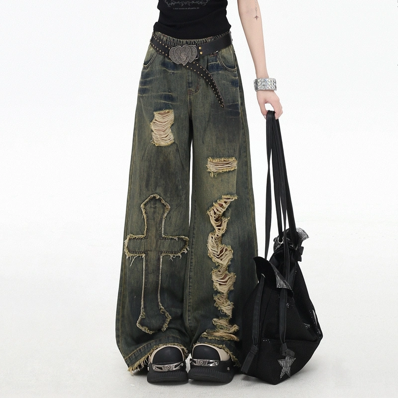 Calça Y2K wide leg