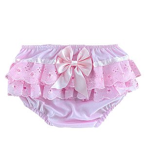 calçinha de bebe com babado