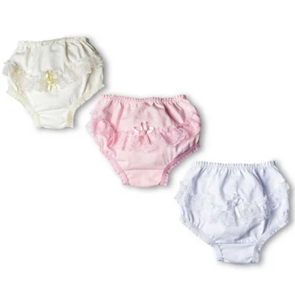 calçinha de bebe com babado