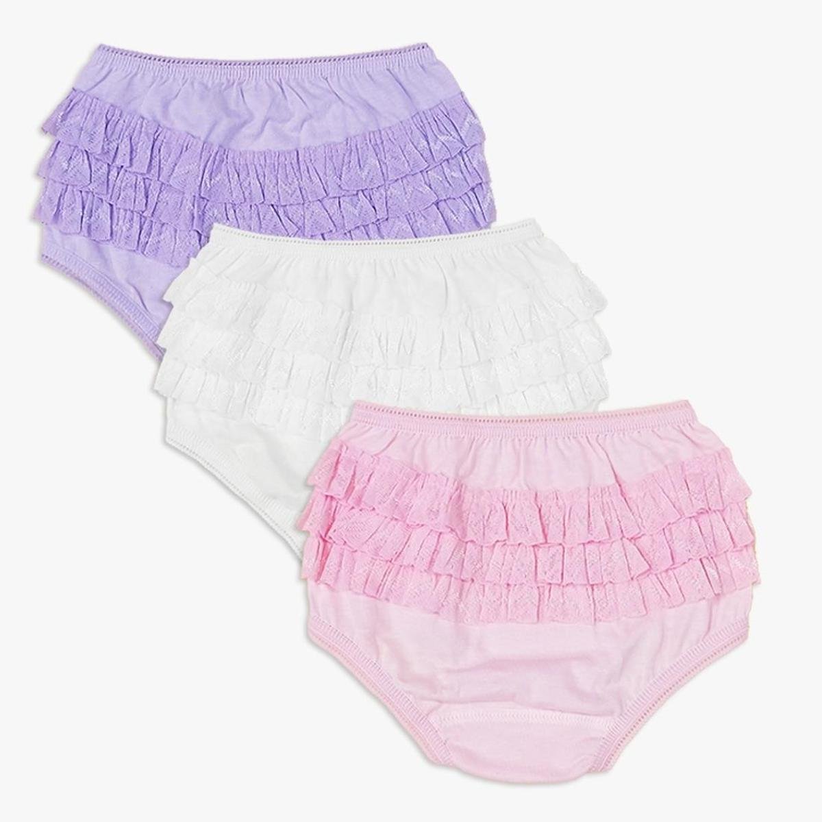 calçinha de bebe com babado