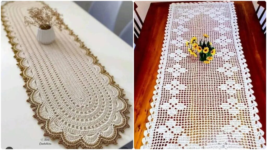 Guia Completo de Fios e Agulhas para Caminhos de Mesa de Crochê