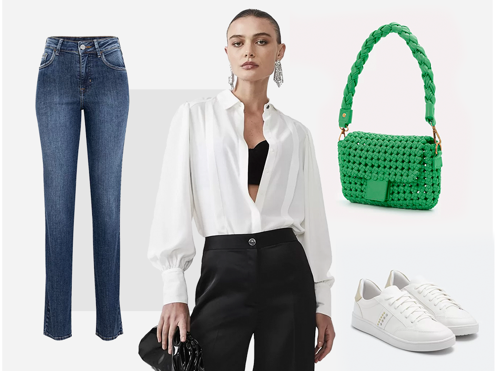 camisa branca feminina look