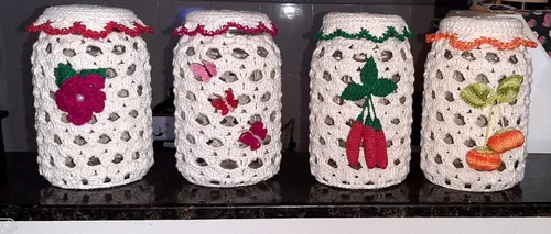 Passo a Passo: Capa de Crochê de Morango para Pote de Maionese