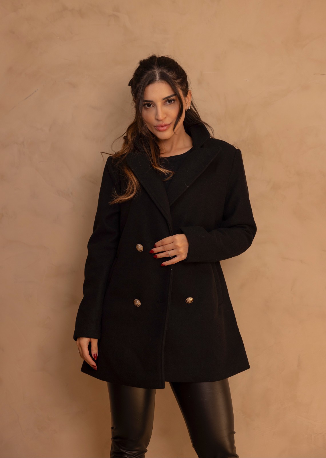 casaco feminino longo com cinto