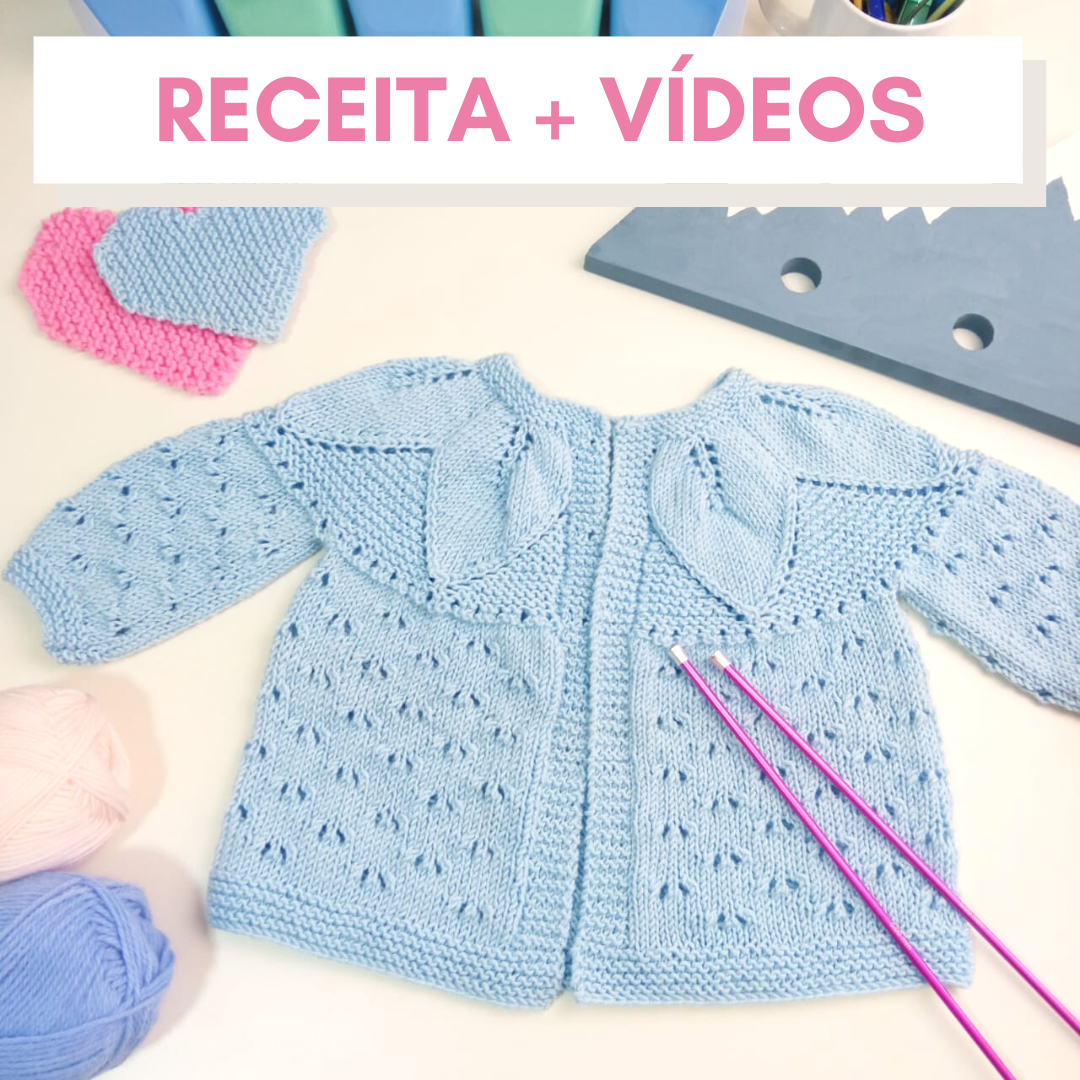 casaquinho de bebe em croche receita passo a passo