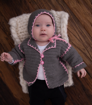 casaquinho de croche para bebe recem nascido passo a passo