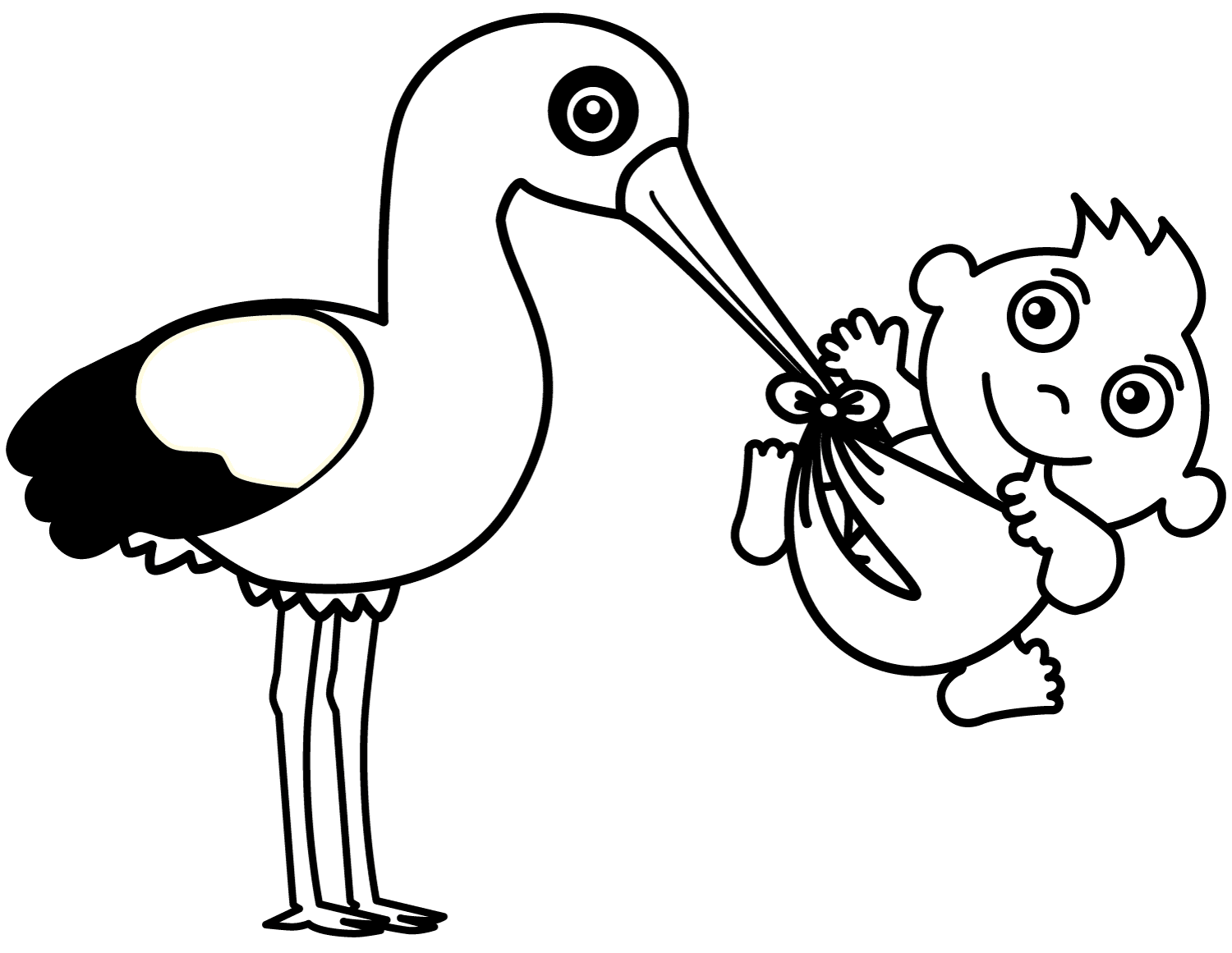 cegonha com bebe png