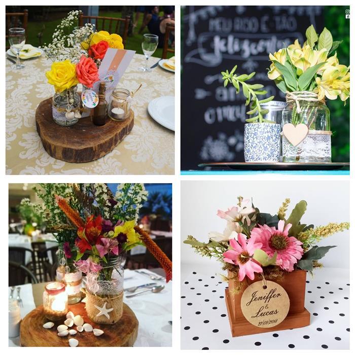 Iluminação Aconchegante: Velas e Castiçais nos Centros de Mesa de Casamento