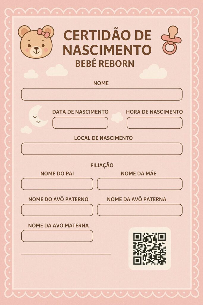Guia Completo: Como Preencher a Certidão de Nascimento do Seu Bebê Reborn