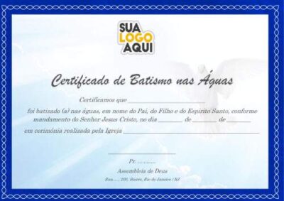 Modelos Gratuitos de Certificados de Apresentação para Igrejas