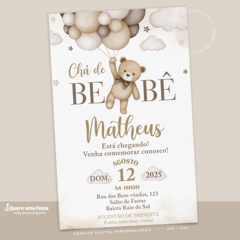Guia Completo: Como Fazer um Convite de Chá de Bebê Inesquecível e Gratuito